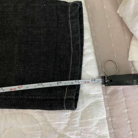 Eileen Fisher Black Wash Jeans Size 2 - Picture 3 of 6